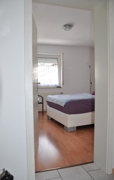 Blick ins Schlafzimmer