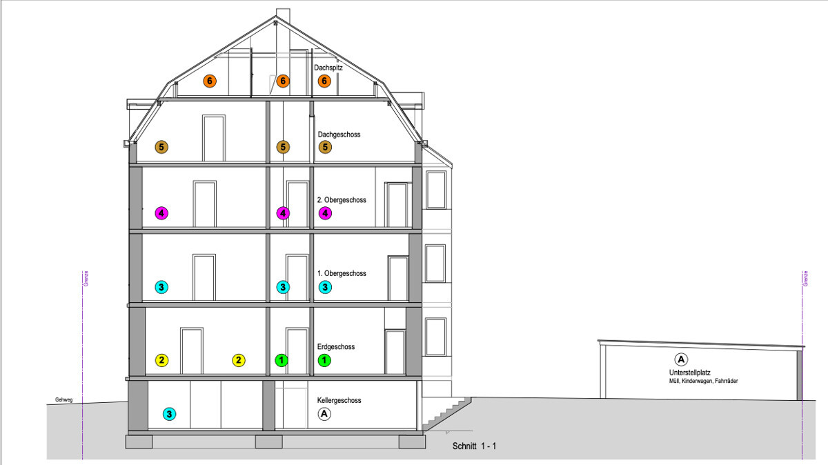 Schnitt_Haus Wohneinheiten