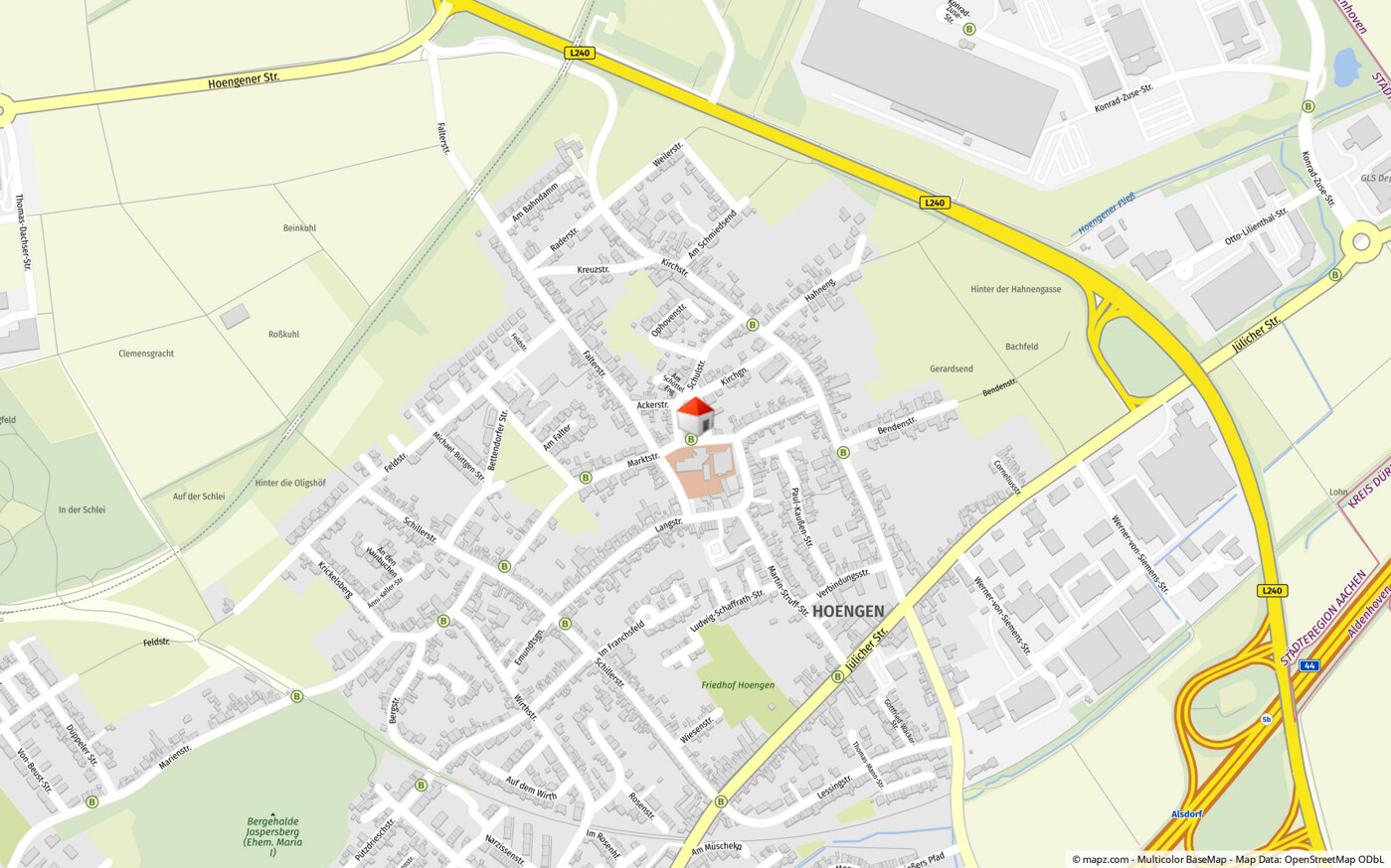 Geolyzer Kartenausschnitt