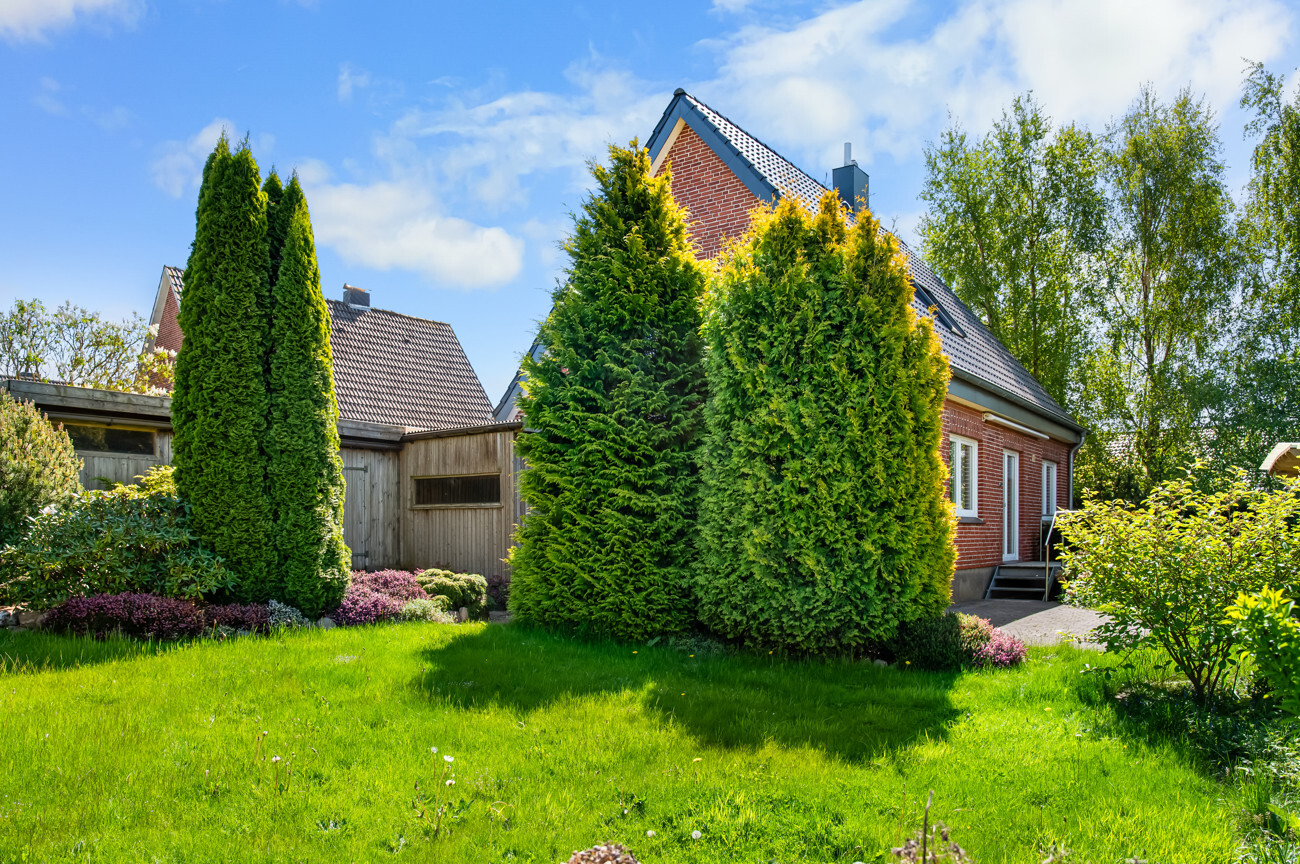 Rückansicht auf das Haus