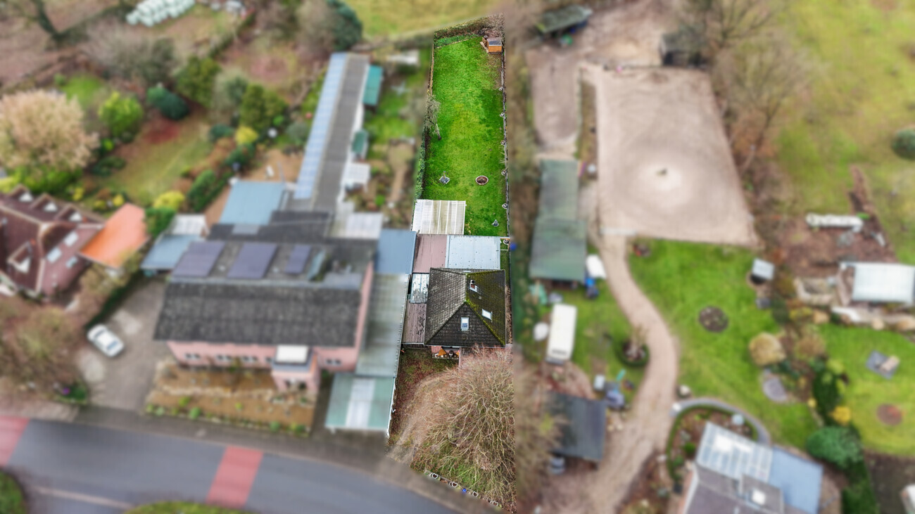 Vogelperspective Straßenansicht