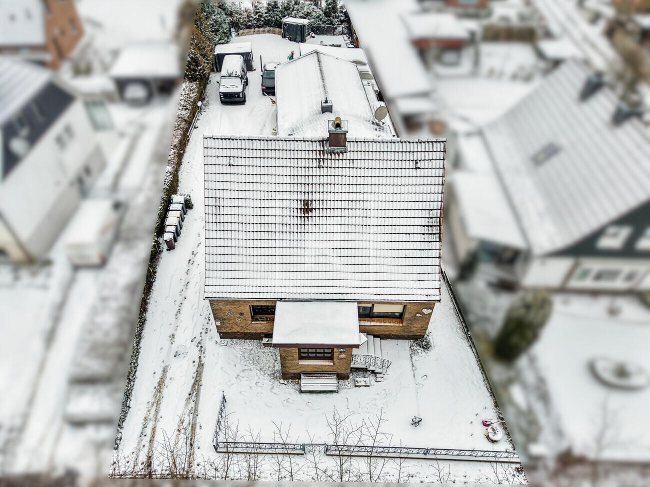 Vogelperspektive Straße