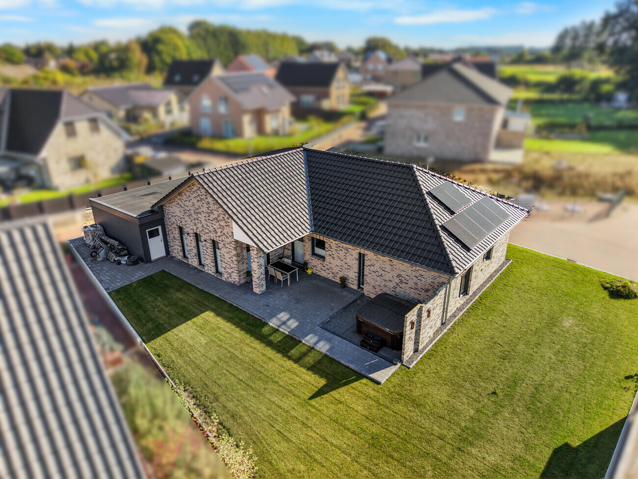 Gartenansicht Drohne