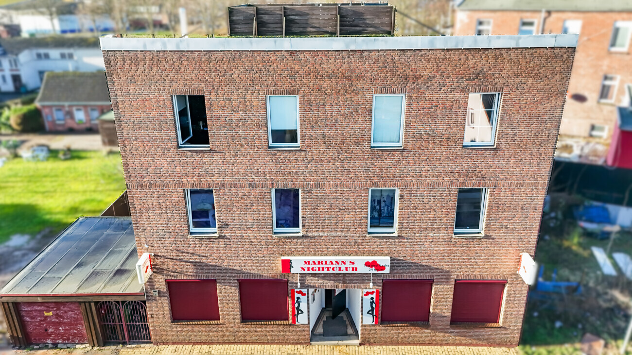 Drohnenansicht Straße