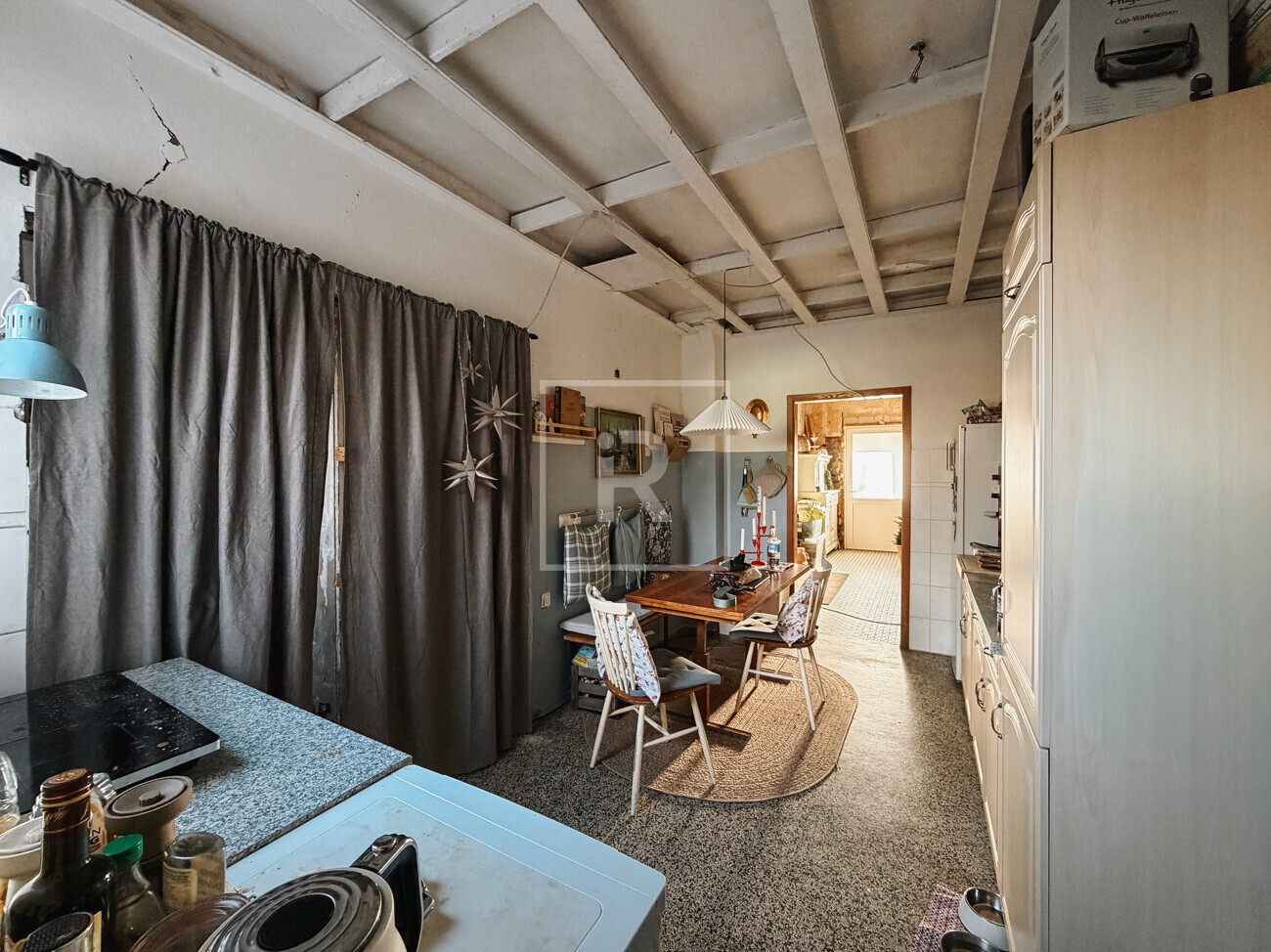 Diele & provisorische Küche