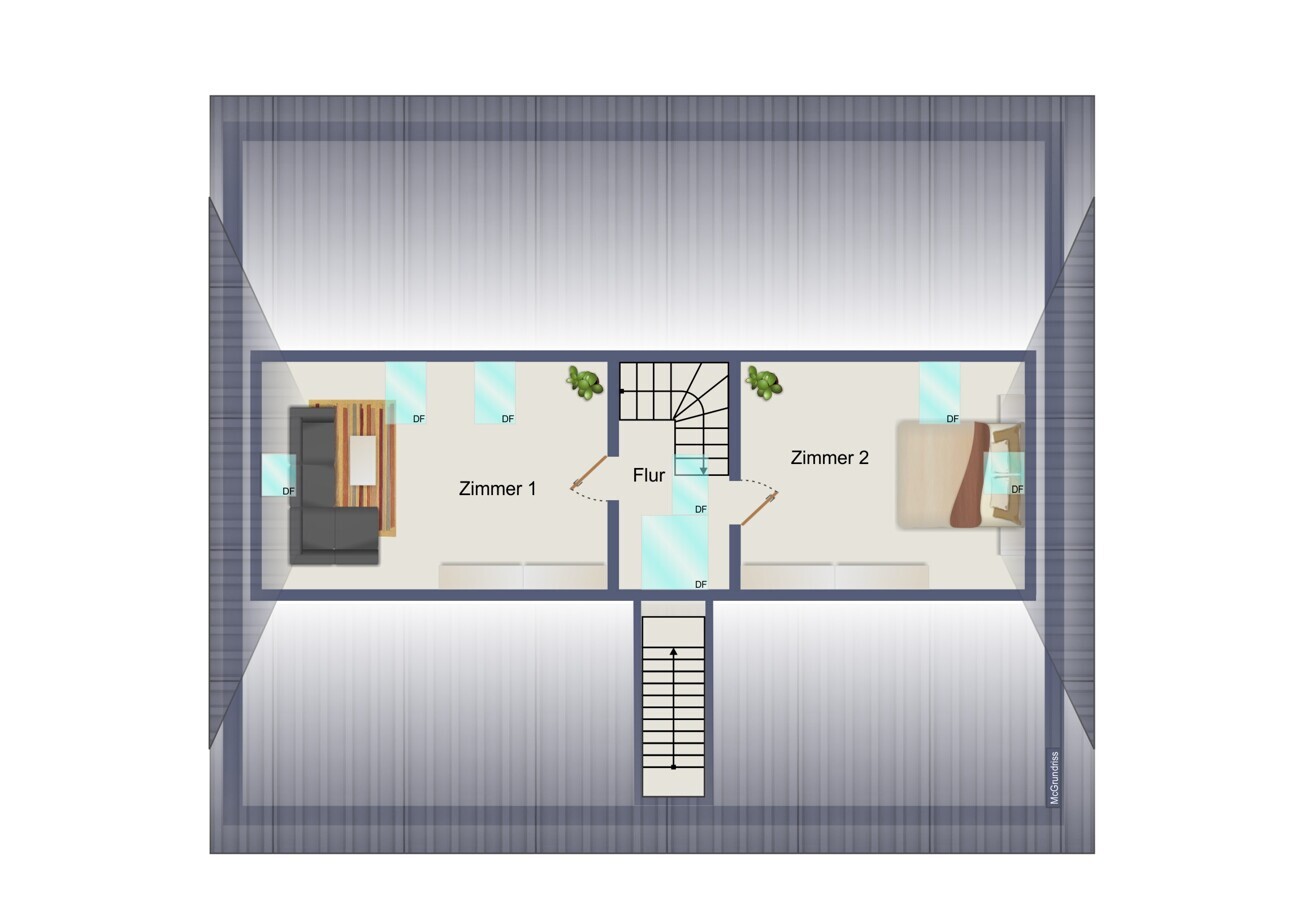 Grundriss Spitzboden
