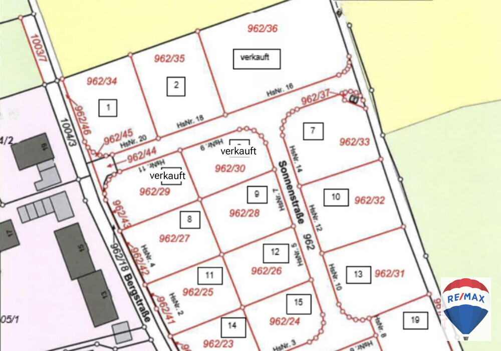 Lageplan - Sonnenstraße