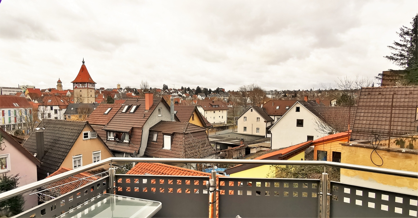 Aussicht vom Balkon