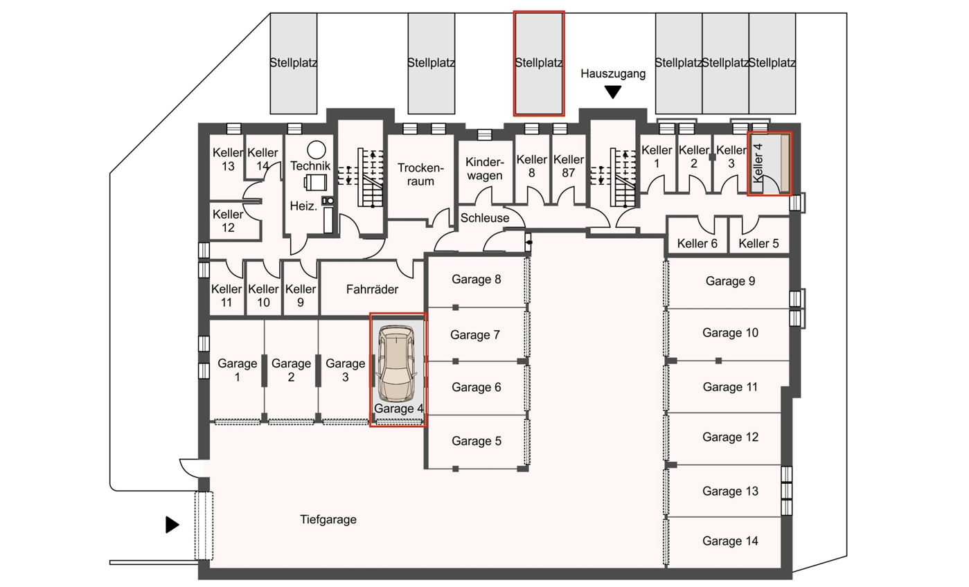 Grundriss UG und TG