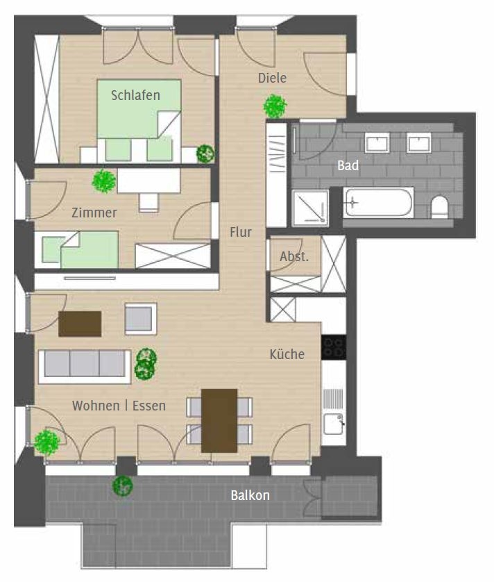 Grundriss Whg. 27
