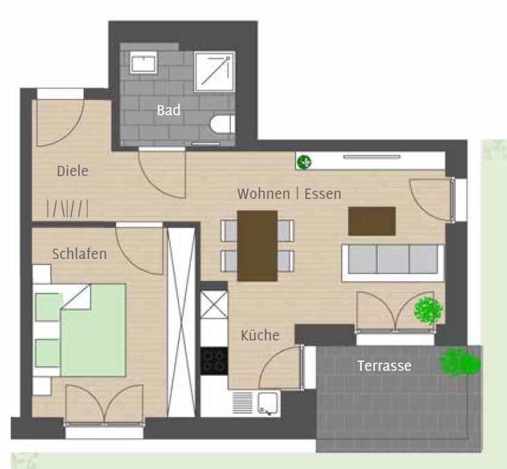 Grundriss Whg. 16