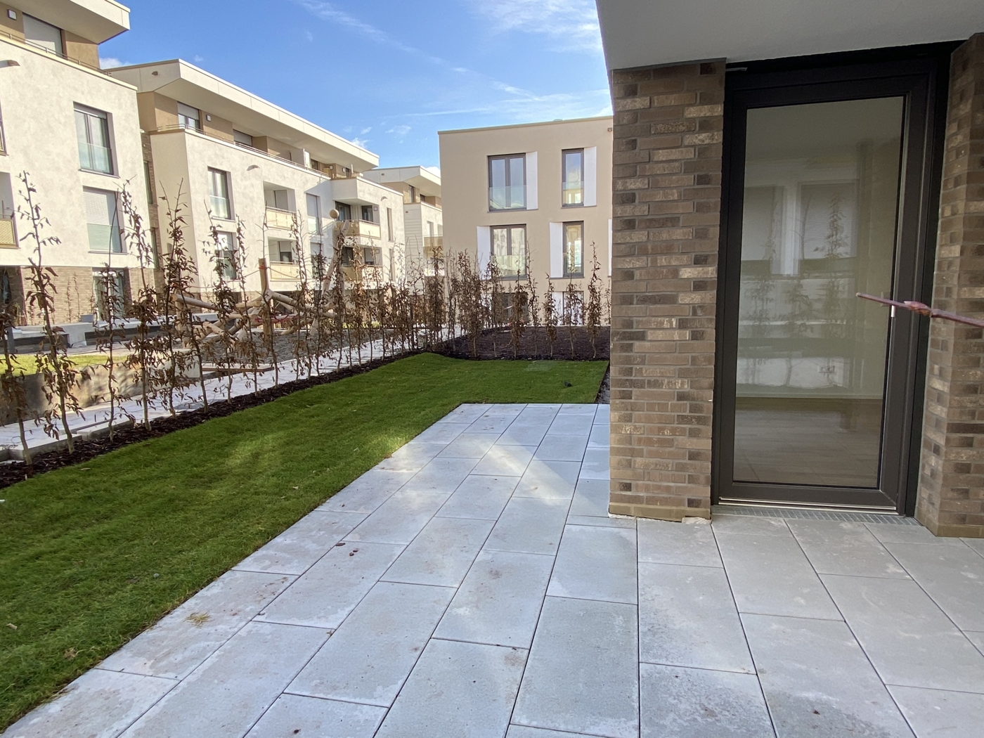 Terrasse mit Gartenstück