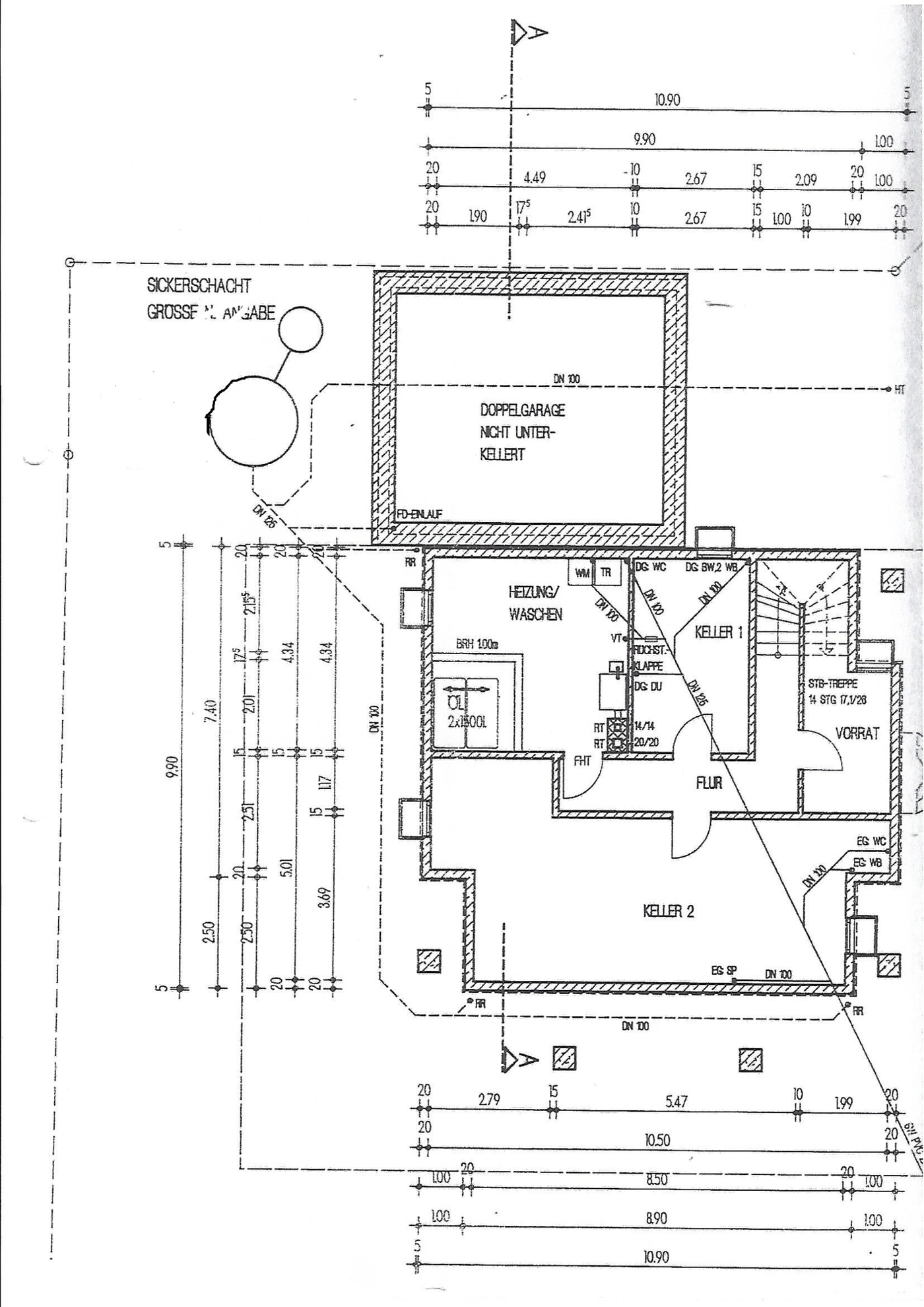 Grundriss Untergeschoss