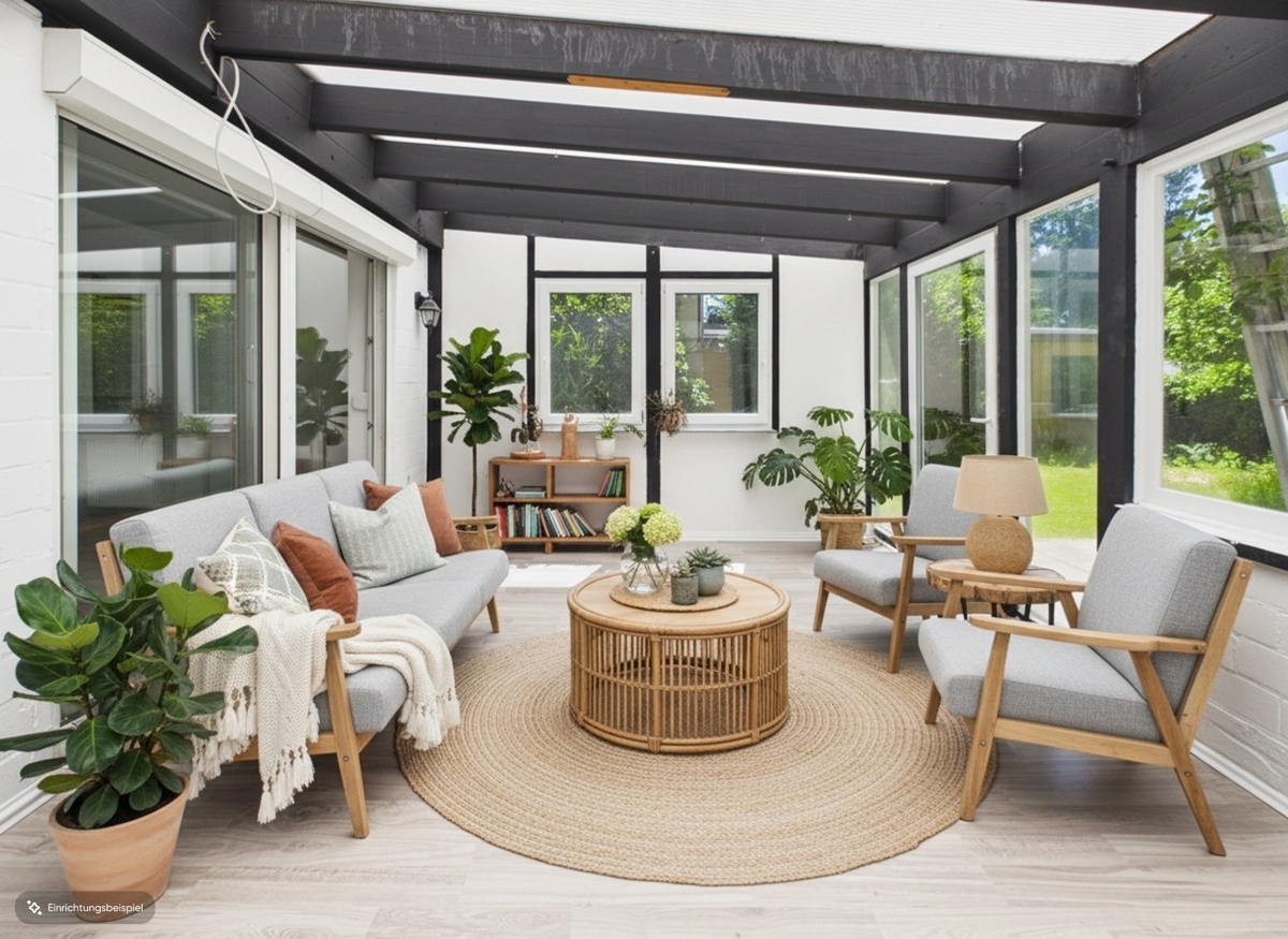 Bungalow Wintergarten Beispiel