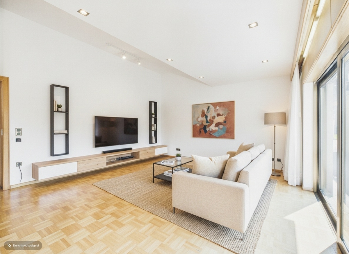 EG Wohnzimmer Whg 1 Einrichtungsbeispiel