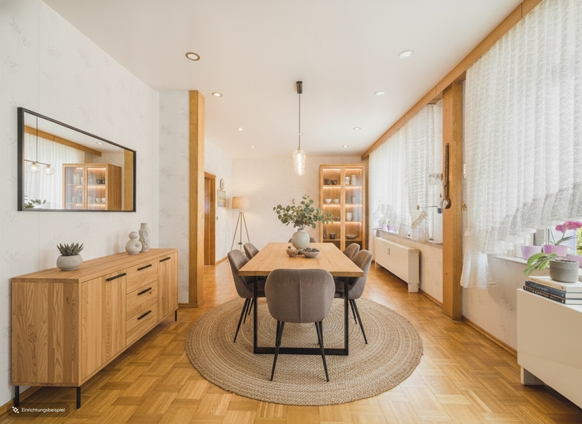 EG Esszimmer Whg 1 Einrichtungsbeispiel