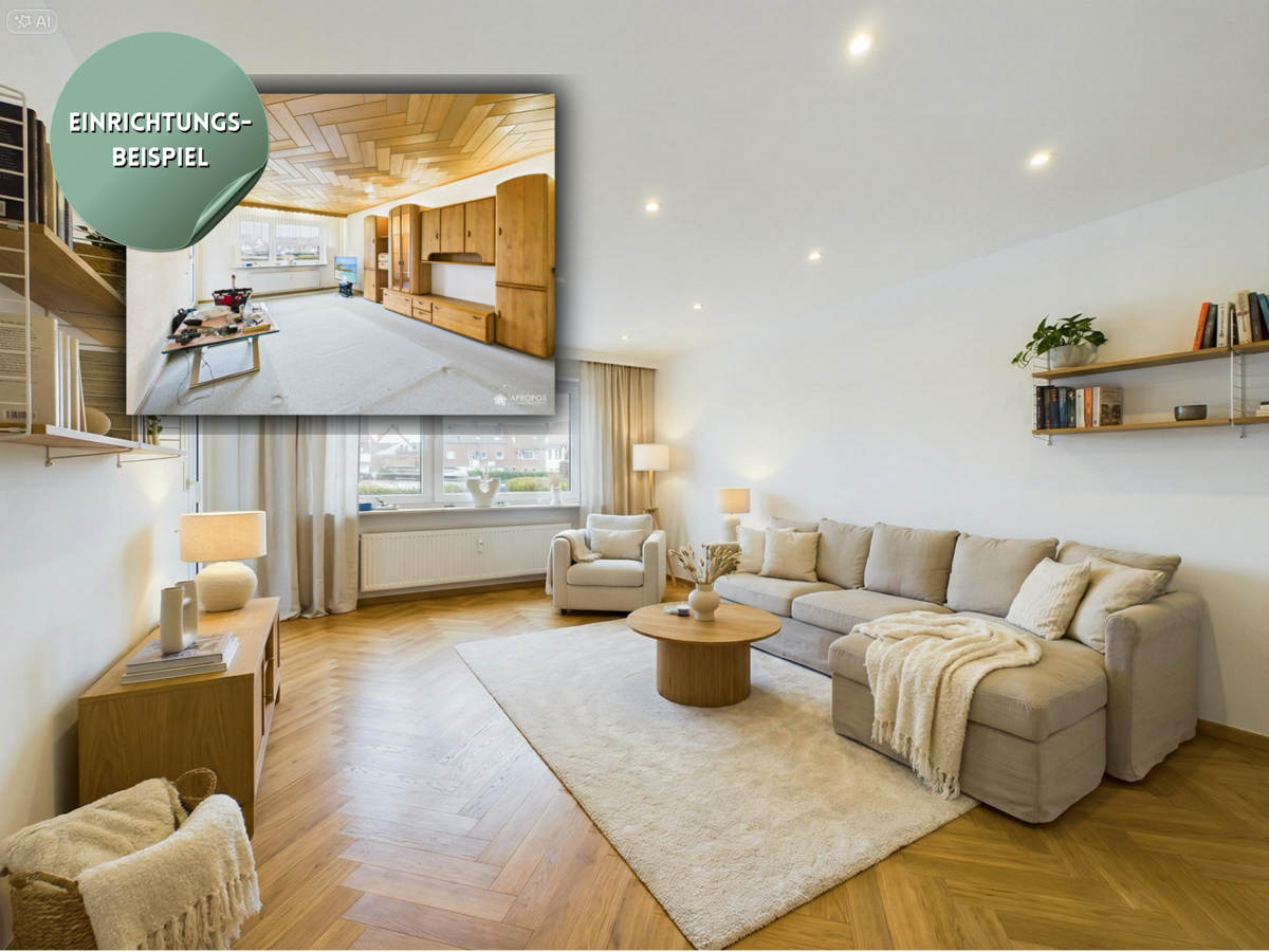 Einrichtungsbeispiel Wohnzimmer