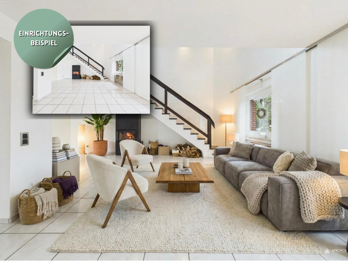 Einrichtungsbeispiel Wohnbereich