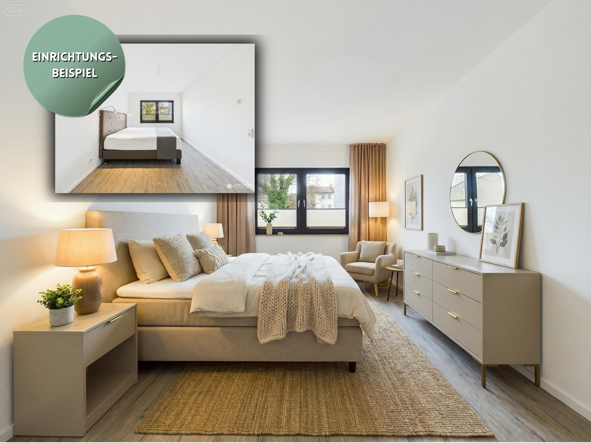 Einrichtungsbeispiel Schlafzimmer
