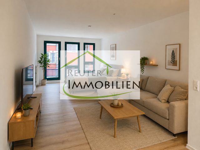 NEU zur Vermietung in Bochum Ehrenfeld - Wohn-Schlafzimmer - KI-Möbliert - Reuter Immobilien – Immobilienmakler