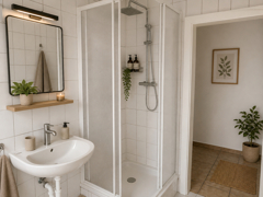NEU zur Vermietung in Bochum Wattenscheid - Badezimmer - KI-eingerichtet - Reuter Immobilien – Immobilienmakler