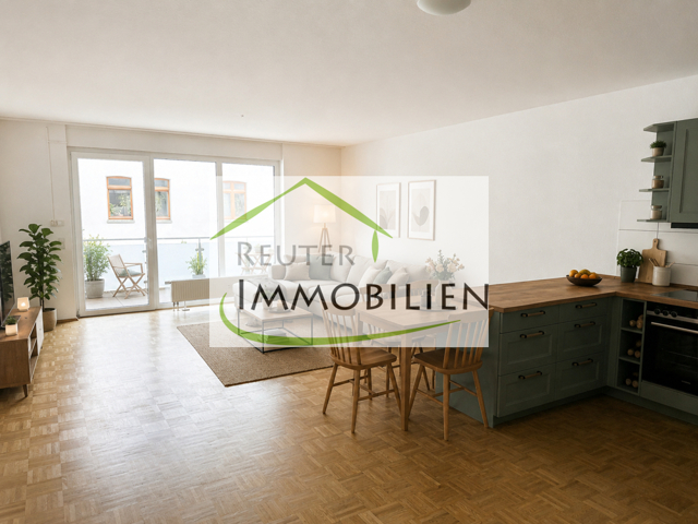 NEU zur Vermietung in Bochum Linden - Wohnzimmer - KI-möbliert - Reuter Immobilien – Immobilienmakler