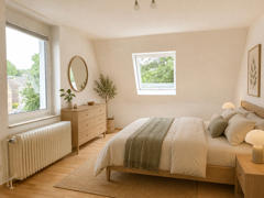 NEU zur Vermietung in Bochum Linden - Schlafzimmer - KI-Möbliert - Reuter Immobilien – Immobilienmakler