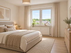 NEU zum Verkauf in Herne Röhlinghausen - Eigentumswohnung - Schlafzimmer KI generiert - Reuter Immobilien – Immobilienmakler