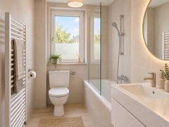 NEU zum Verkauf in Herne Röhlinghausen - Eigentumswohnung - Badezimmer KI generiert - Reuter Immobilien – Immobilienmakler
