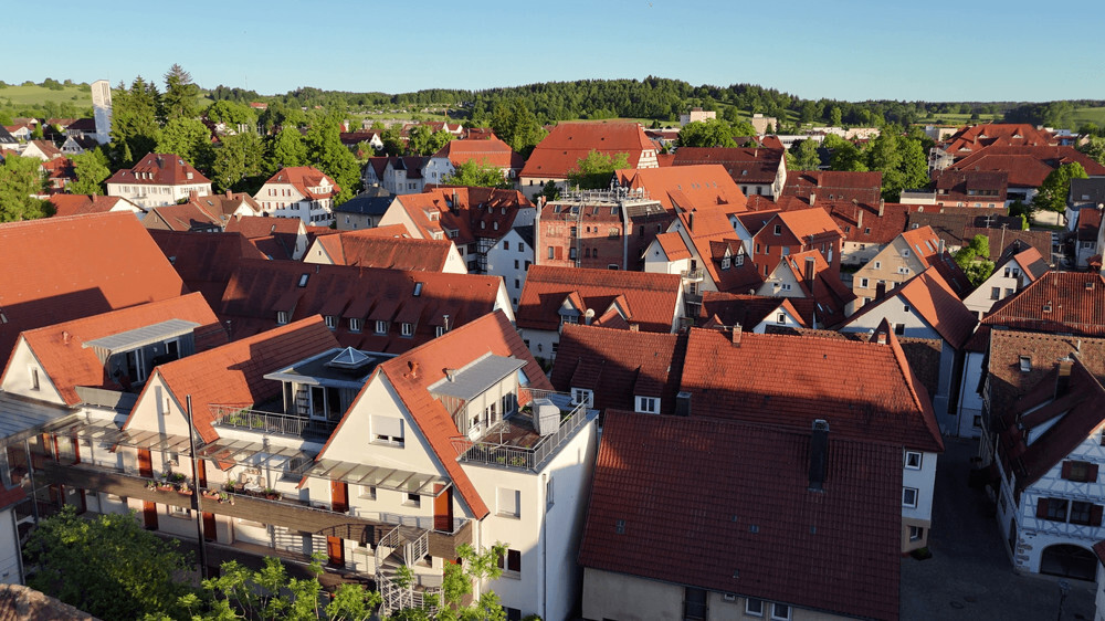 Blick über die Dächer der Stadt