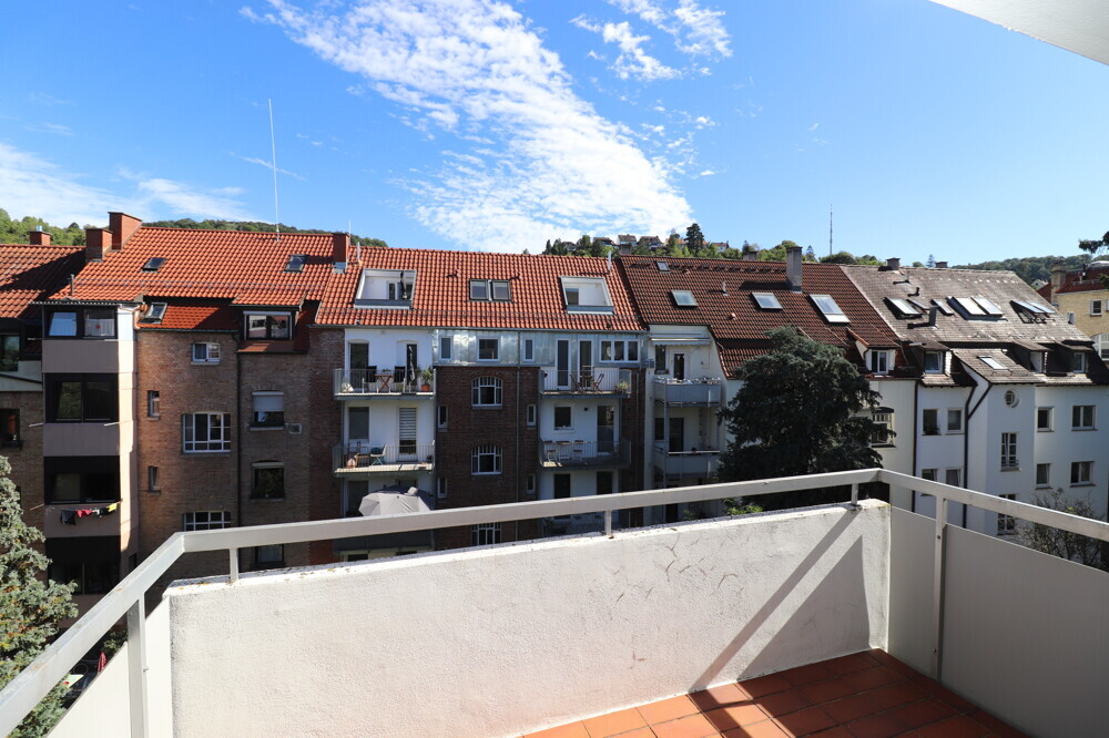 Blick vom Balkon mit Süd-Ost-Ausrichtung