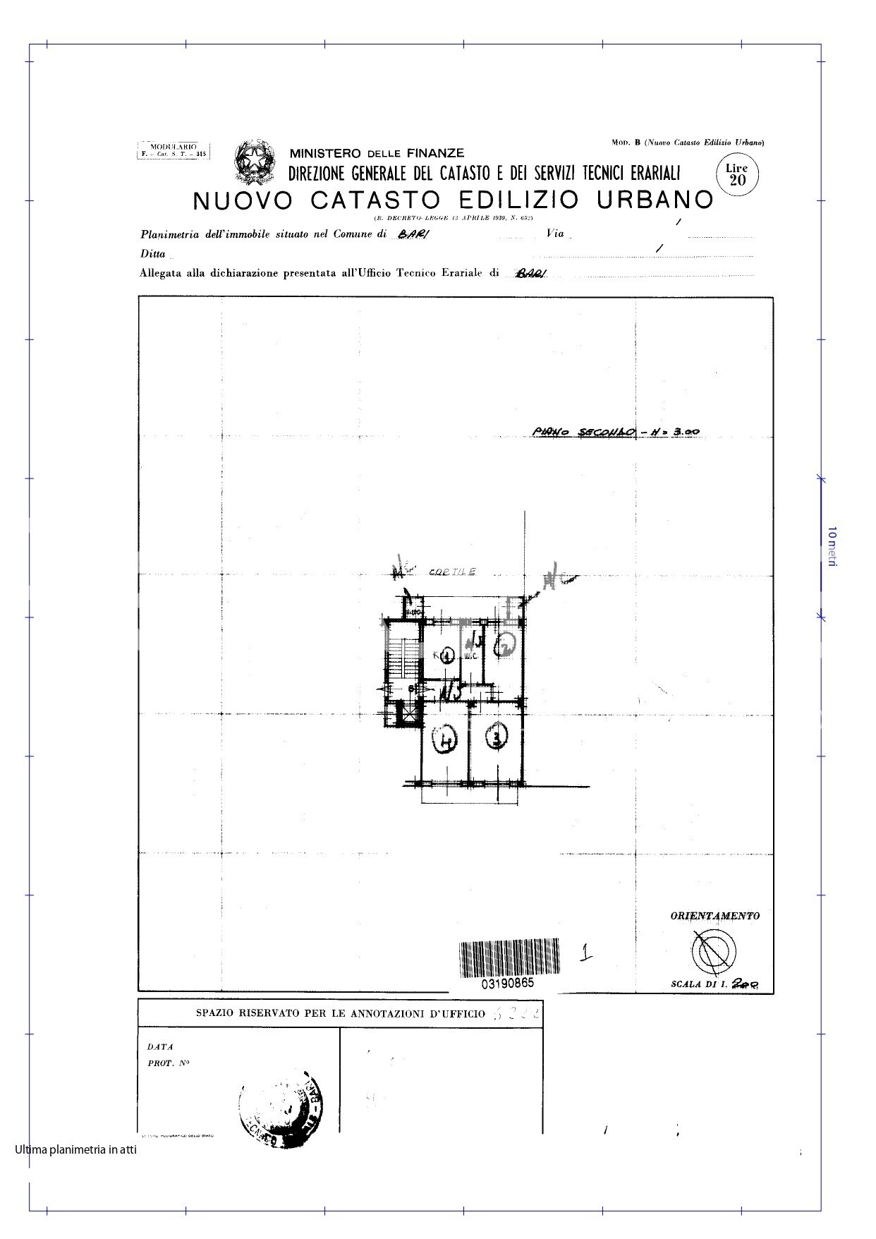 Planimetria catastale Via Zanardelli 41 Rossini_page-0001