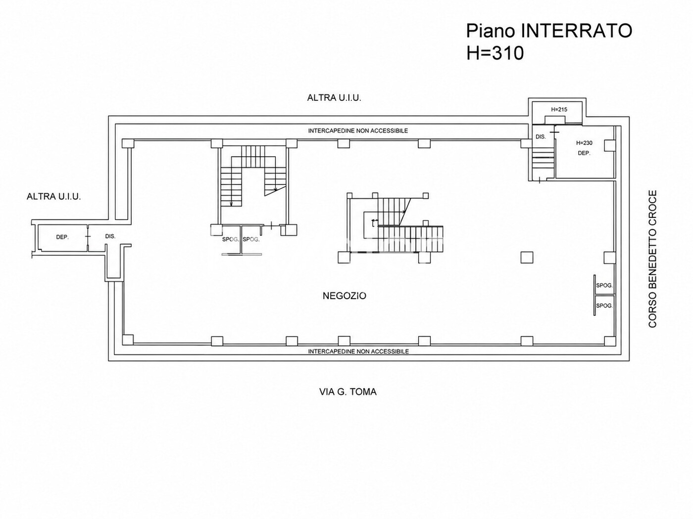 Plan ag C.so B Croce 148 Piano interrato