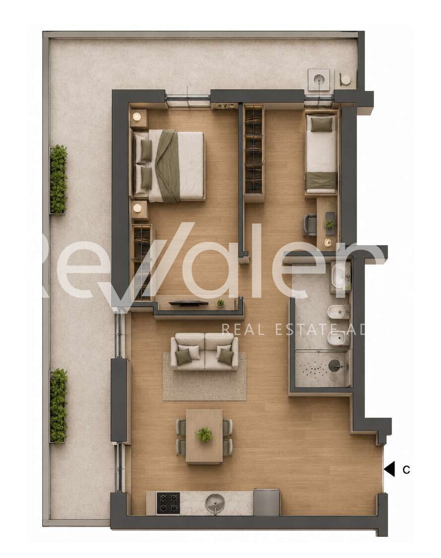 Trilo - Balcone ampio