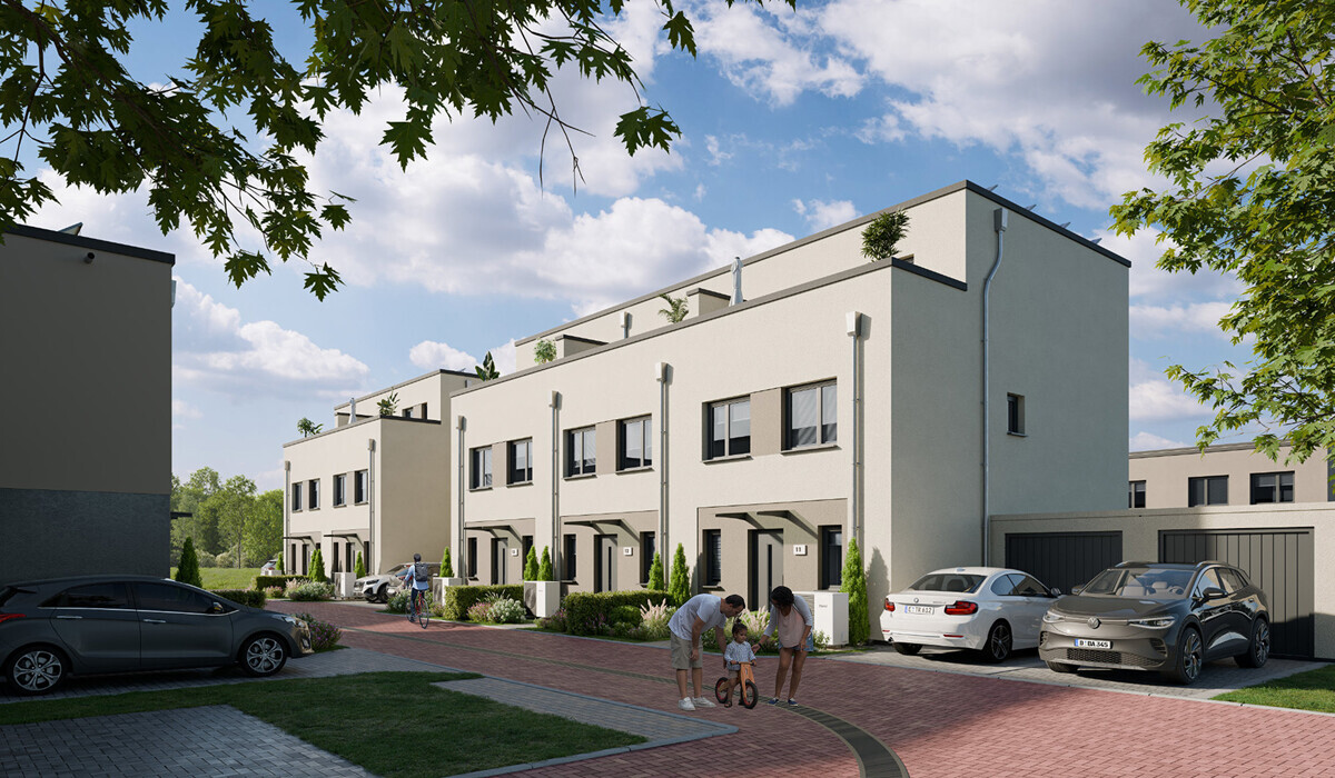 Neubauprojekt 
Bottrop, Eigener Feldblick
Reihenhaus 002 - Typ 1