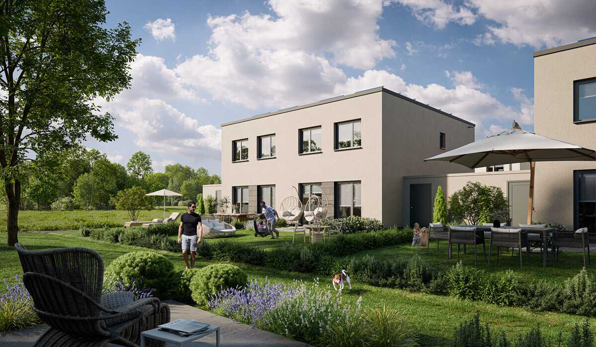 Visualisierung Ansicht Garten