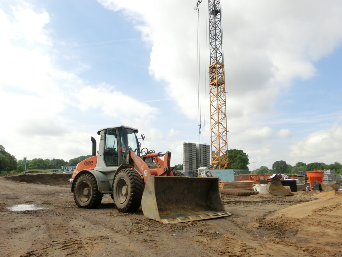 Neubau: Bottrop, Eigener Feldblick - Beginn Hochbau