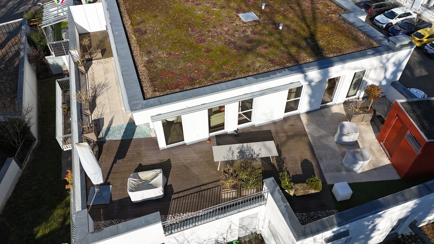 gigantische Dachterrasse....