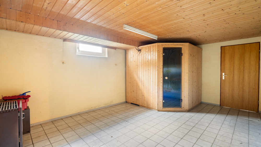 Lagerraum mit Sauna