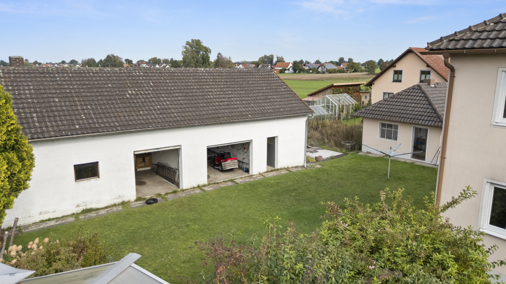 Garten mit möglichen Bauplatz