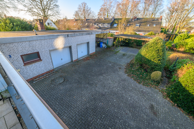 Blick vom Balkon