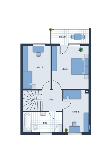 Grundriss Obergeschoss