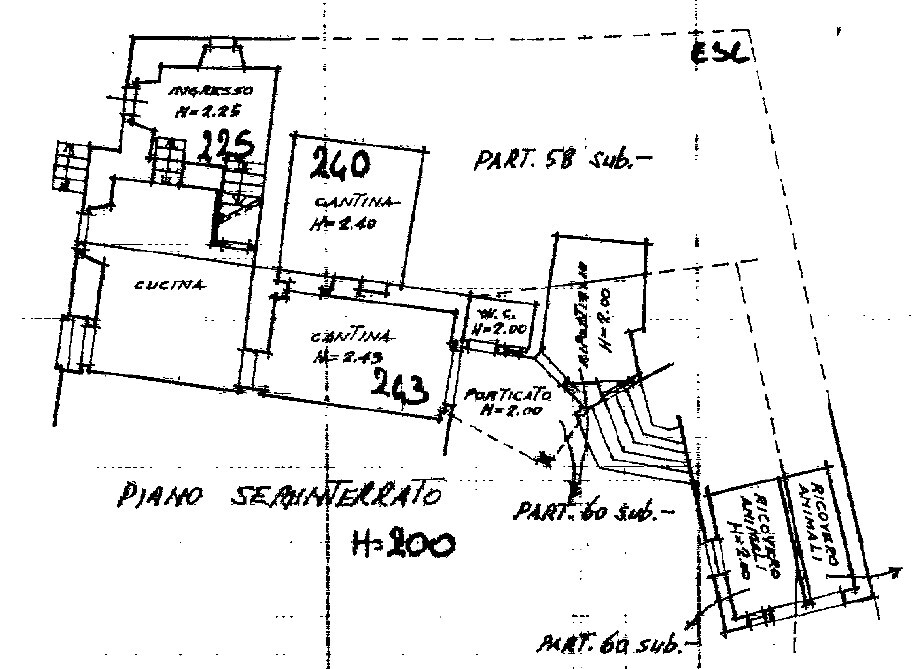 piano seminterrato