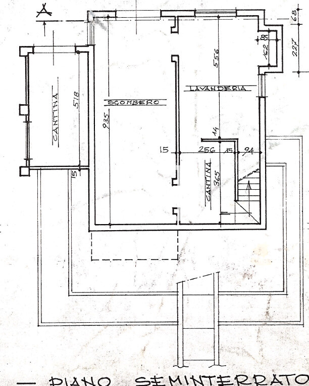 PLANIMETRIA PIANO SEMI INTERRATO