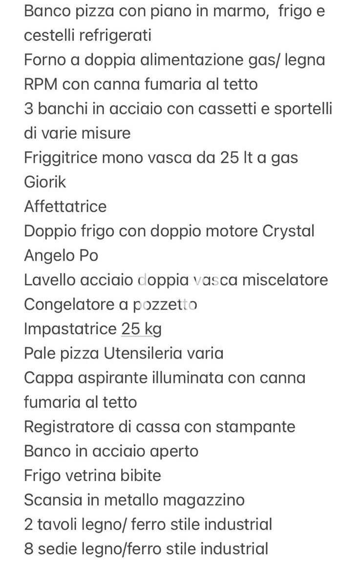 elenco attrezzature