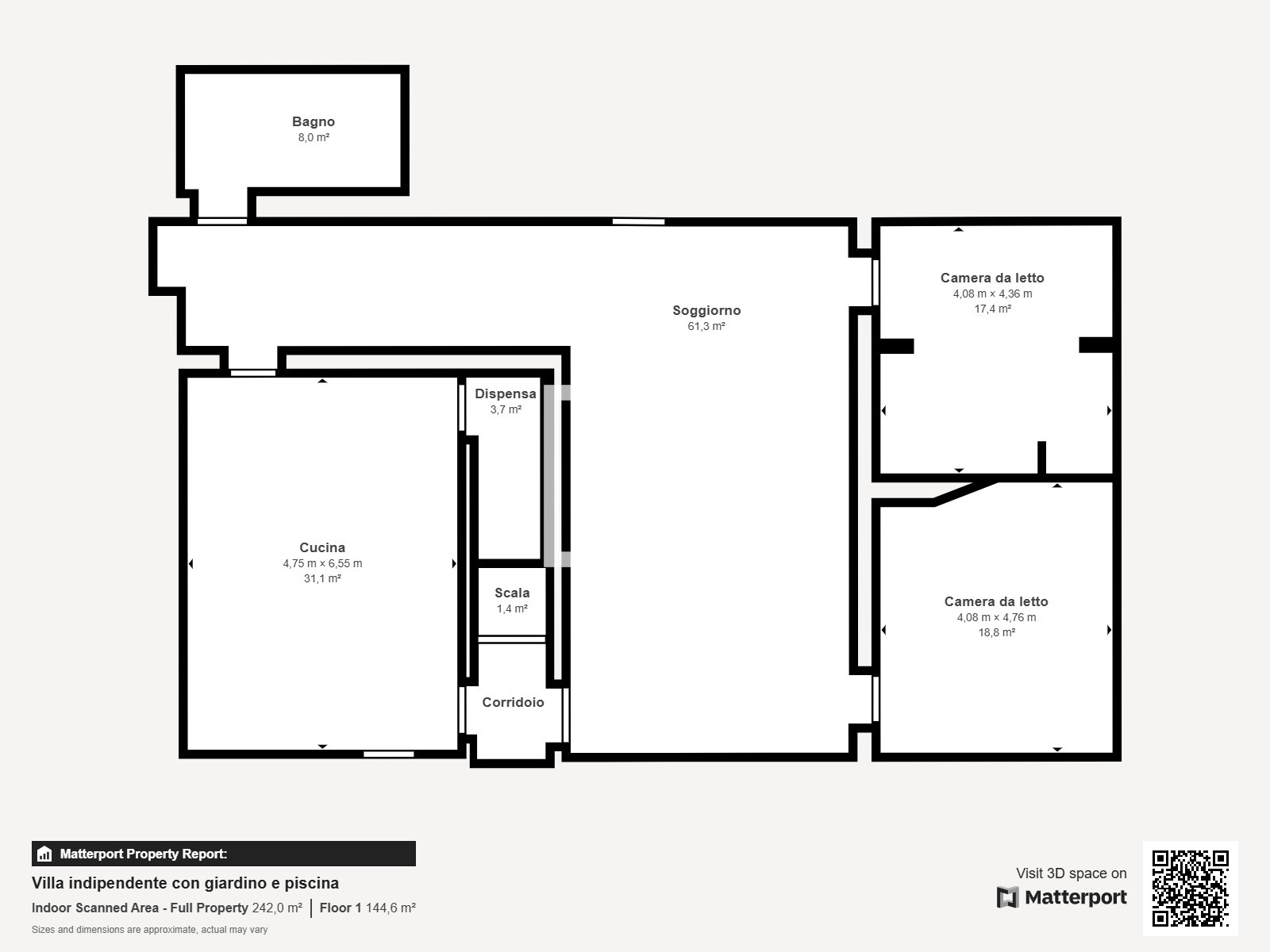 Villa indipendente con giardino e piscin - Floor 1