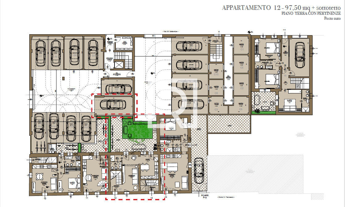 posto auto+plan appart. 12