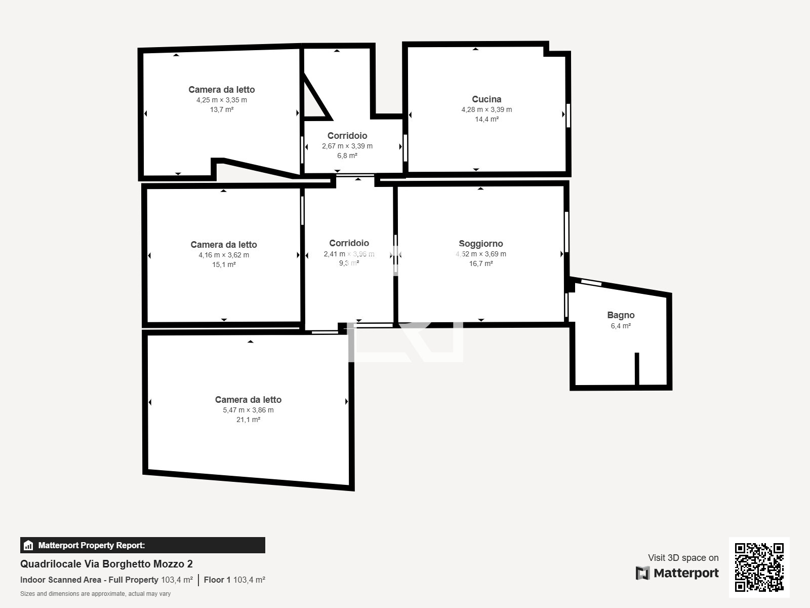 Quadrilocale Via Borghetto Mozzo 2 - Floor 1