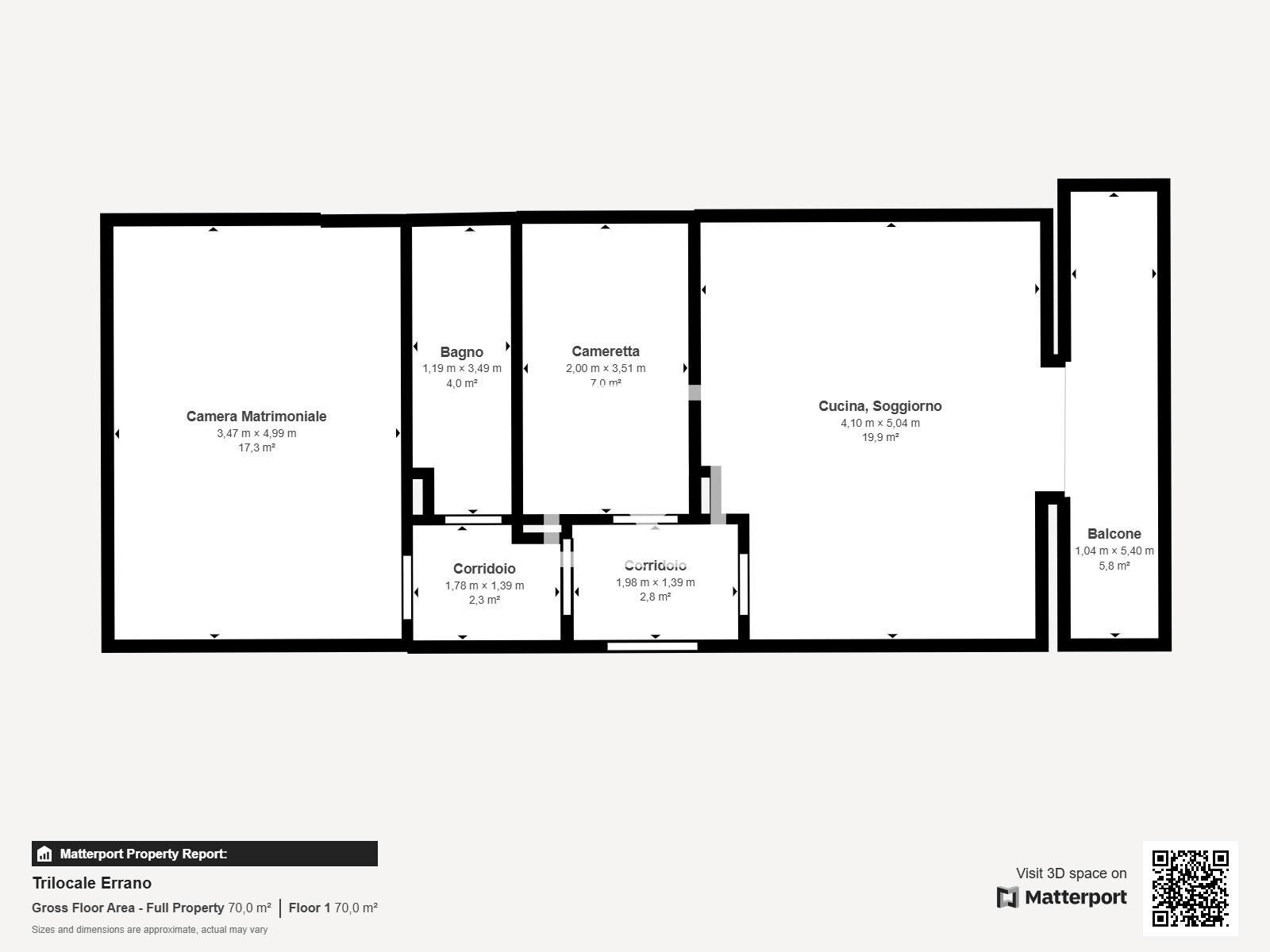 Trilocale Errano - Floor 1