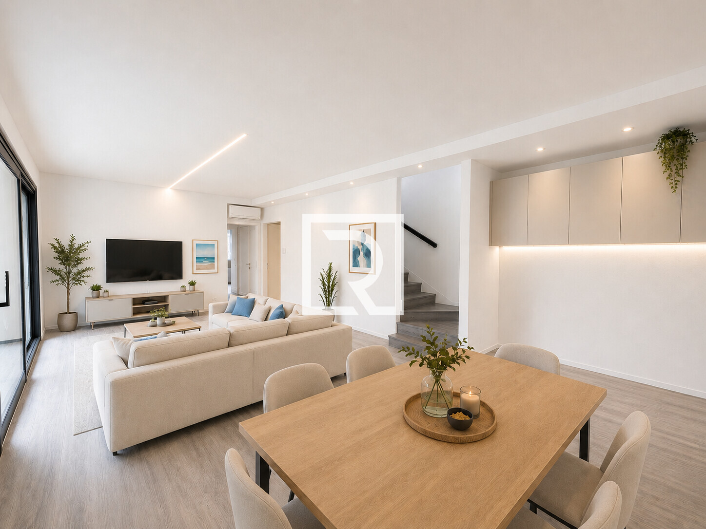 render zona giorno